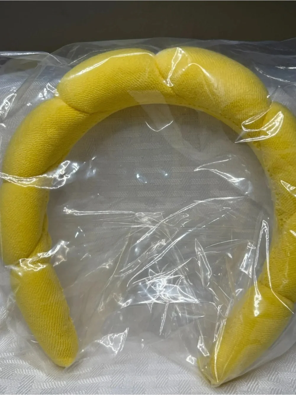 🔥 2/20: Drybar Yellow Plush Padded Headband with Logo